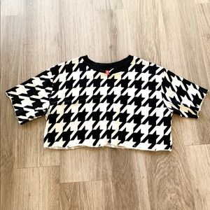Houndstooth crop top size S